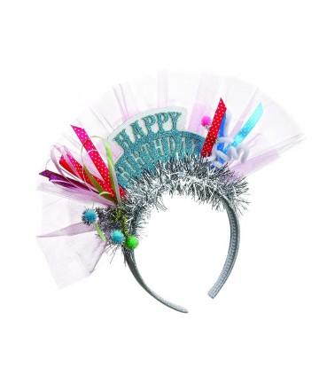 Headbands Seasons Happy Birthday Headband - Happy Birthday Blue - C112N0DGFNP $18.52