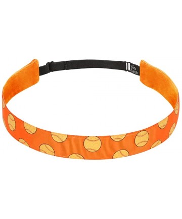 Headbands Non Slip Headbands for Girls - BaniBands Sports Headband - No Slip Band Design - Softball-orange - C617Y0CUU78 $14.99