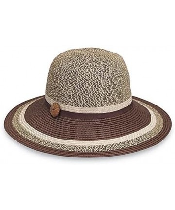 Sun Hats Women's Nola Sun Hat - 100% Paper Braid - UPF 50+ - Brown - CF11QC3I7SD $51.55