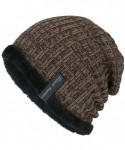Skullies & Beanies Unisex Knit Cap Hedging Head Hat Beanie Cap Warm Outdoor Fashion Beret - Khaki - CY18I9KRI7E $10.33
