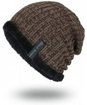 Skullies & Beanies Unisex Knit Cap Hedging Head Hat Beanie Cap Warm Outdoor Fashion Beret - Khaki - CY18I9KRI7E $10.33