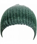 Skullies & Beanies Green Ombre Dip Dyed Gradient Knit Slouchy Beanie Hat - CS11G4LO2VT $18.27