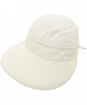 Bucket Hats Removable Crown Sun Hat - 2 in 1 Zipper UV Protection Visor Bill Cap for Hiking Safari Golf Gardening Fishing - C...