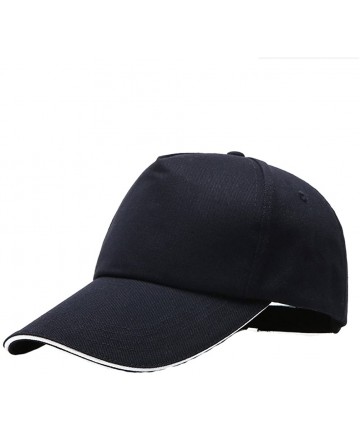Baseball Caps Fashion Unisex Baseball Cap- No Logo Adjustable Outdoor Sports Visor Hat - Solid Color - 2 - C11808ROI6O $12.49