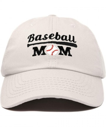 Baseball Caps Baseball Mom Women's Ball Cap Dad Hat for Women - Beige - CB18K2XQ5XN $30.31