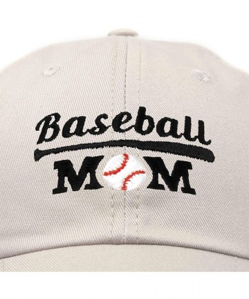 Baseball Caps Baseball Mom Women's Ball Cap Dad Hat for Women - Beige - CB18K2XQ5XN $22.63