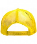 Baseball Caps 2 Tone Trucker Cap - Yellow / White - CK115NKGB4X $12.79