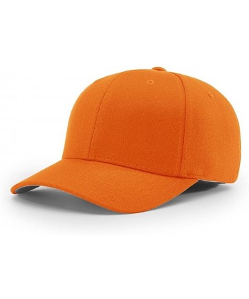 Baseball Caps 185 Twill R-Flex Blank Baseball Cap FIT HAT - Orange - CG1873NZSMC $13.24