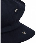 Newsboy Caps Men's Wool Newsboy Cap- Herringbone Driving Cabbie Tweed Applejack Golf Hat - Navy - CB1883LX4GY $24.96