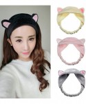 Headbands Girl's Fashion Cute Cat Ears Headband Hair Head Band Party Gift Headdress(Pink) - Pink - CF17YCC0QM5 $10.28
