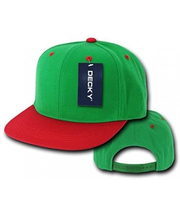 Baseball Caps Men's Flat - Kelly/Red - C61199Q9CBL $12.65