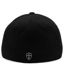 Baseball Caps Crusader Knights Templar Cross Baseball Hat - Black / Grey - CU12LG3RZQX $32.49