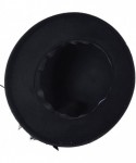 Bucket Hats Women's Wool Church Dress Cloche Hat Plumy Felt Bucket Winter Hat - Black - C512MAJRPW7 $33.62