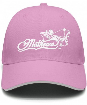 Baseball Caps Unisex Dad Cap Trucker-Mathews-Archery-Hat Casual Breathable Baseball Snapback - Pink-26 - CY18Q9SY2ZQ $15.74