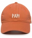 Baseball Caps Papi Daddy Baseball Cap- Embroidered Dad Hat- Unstructured Six Panel- Adjustable Strap (Multiple Colors) - Oran...