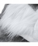 Skullies & Beanies Winter Warm Faux Fur Plush Animal Paw Hat Hoods Gloves Scarf 3-in-1 - Gray Husky - CI186XST2GX $13.50
