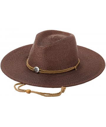 Sun Hats Womens Toyo Braid Outback Hat-8236 - Brown - CH11ABXYQ0R $29.08