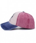 Baseball Caps Men/Womens Cool Five Star Letter Sports Hat Solid Color Baseball Cap - Blue-red - CU12CQAY0OT $34.17