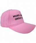Baseball Caps Donald Trump Cap Make America Great Again USA Baseball Hat - Pink - CF18E04RIYK $12.51