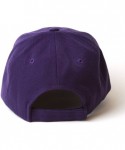 Baseball Caps Plain Purple Adjustable Hat - CF111K4HV13 $12.88
