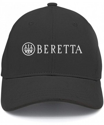 Baseball Caps Dad Beretta-Logo- Strapback Hat Best mesh Cap - Black-43 - C418RG99H4Q $21.98