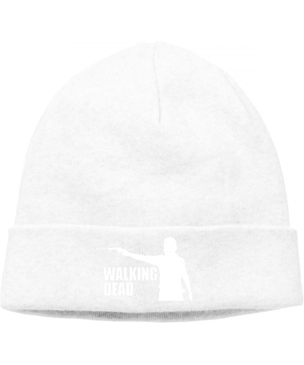 Skullies & Beanies Mens & Womens The Walking Dead Skull Beanie Hats Winter Knitted Caps Soft Warm Ski Hat Black - White - CE1...