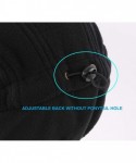 Skullies & Beanies Winter Warm Skull Cap Outdoor Windproof Fleece Earflap Hat with Visor - Black - CG12897SN1P $14.94