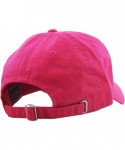 Baseball Caps Dad Hat Adjustable Plain Cotton Cap Polo Style Low Profile Baseball Caps Unstructured - Hot Pink - CI184TEOCWS ...