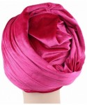 Headbands Luxury Pleated Velvet Turban Hijab Head Wrap Extra Long Tube Indian Headwrap Scarf Tie - Tjm-38-gray - C3186G4HTNI ...