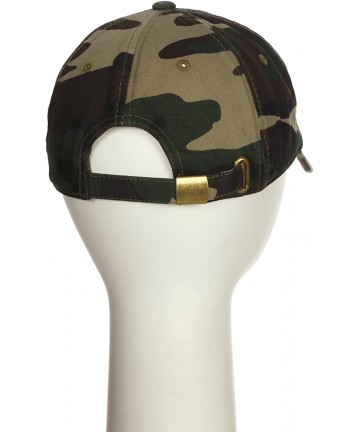 Baseball Caps Customized Letter Intial Baseball Hat A to Z Team Colors- Camo Cap White Black - Letter U - CX18N8Z2NQN $18.60