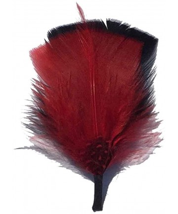 Fedoras Side Feather for Hats & Fedoras - Red2 - CA18HWQWA5H $12.38