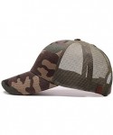Baseball Caps Ponytail Baseball Cap Messy High Bun Adjustable Mesh Trucker Sun Hat - Camouflage - CB18EK8GE9C $14.41