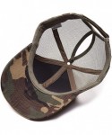 Baseball Caps Ponytail Baseball Cap Messy High Bun Adjustable Mesh Trucker Sun Hat - Camouflage - CB18EK8GE9C $14.41