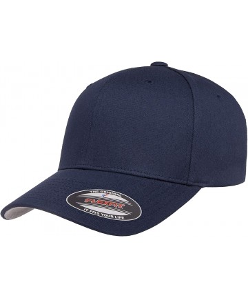 Baseball Caps Cotton Twill Fitted Cap - Navy - CO184EXQ02X $21.67