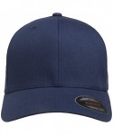 Baseball Caps Cotton Twill Fitted Cap - Navy - CO184EXQ02X $21.67