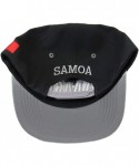 Baseball Caps Samoa 3D Embroidered Snapback Cap - Black/Gray - C018U9AOUKK $26.43