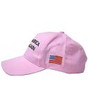 Baseball Caps Make America Great Again Hat [3 Pack]- Donald Trump USA MAGA Cap Adjustable Baseball Hat - Original Pink - CB18...