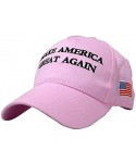 Baseball Caps Make America Great Again Hat [3 Pack]- Donald Trump USA MAGA Cap Adjustable Baseball Hat - Original Pink - CB18...