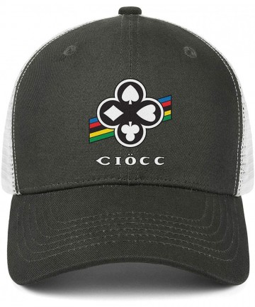 Baseball Caps Ci-OCC-Logo Men Women Fashion Mesh Back Hat Adjustable Snapback Sun Cap - CN18X7GZMCK $22.73