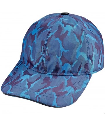Baseball Caps Classic Solid Color Camo Baseball Cap Adjustable Sport Running Sun Hat - 01-blue Camo - C818CICAMXT $15.48