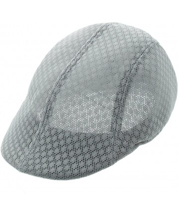 Skullies & Beanies Men Breathable Mesh Summer Hat Driver Cap Ivy Cap - Grey - CM18CD70Q3G $19.64