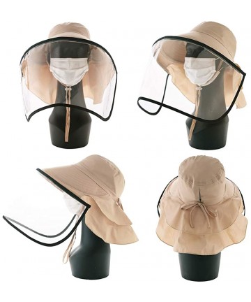 Sun Hats Packable Cotton Gardening Sun Hat for Women SPF Protection Neck Shade Chin Strap 56-58cm - 69085khaki - CR198OQAAWL ...