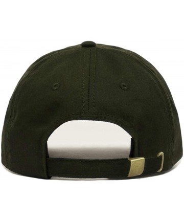 Baseball Caps Character Baseball Embroidered Unstructured Adjustable - Olive - CT18NH0AXM2 $24.42