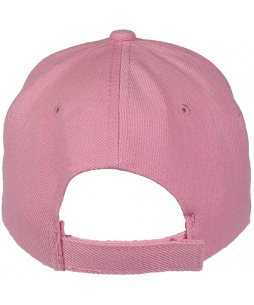 Baseball Caps Adult Embroidered Women for Trump Adjustable Ballcap - Pink W/White Thread - CM18X83M9UL $15.33