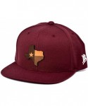 Baseball Caps Texas 'The 28' Leather Patch Snapback - Camo - CF18IGQOU2H $33.34