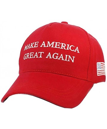 Baseball Caps Keep America Great Hat Donald Trump President 2020 Slogan with USA Flag Cap Adjustable Baseball Cap - C6193N4KZ...