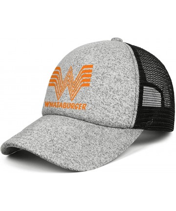 Baseball Caps Mens Adjustable Whataburger-Logo-Baseball Cap Cool Sport Hats - CQ18UICKH8G $39.20