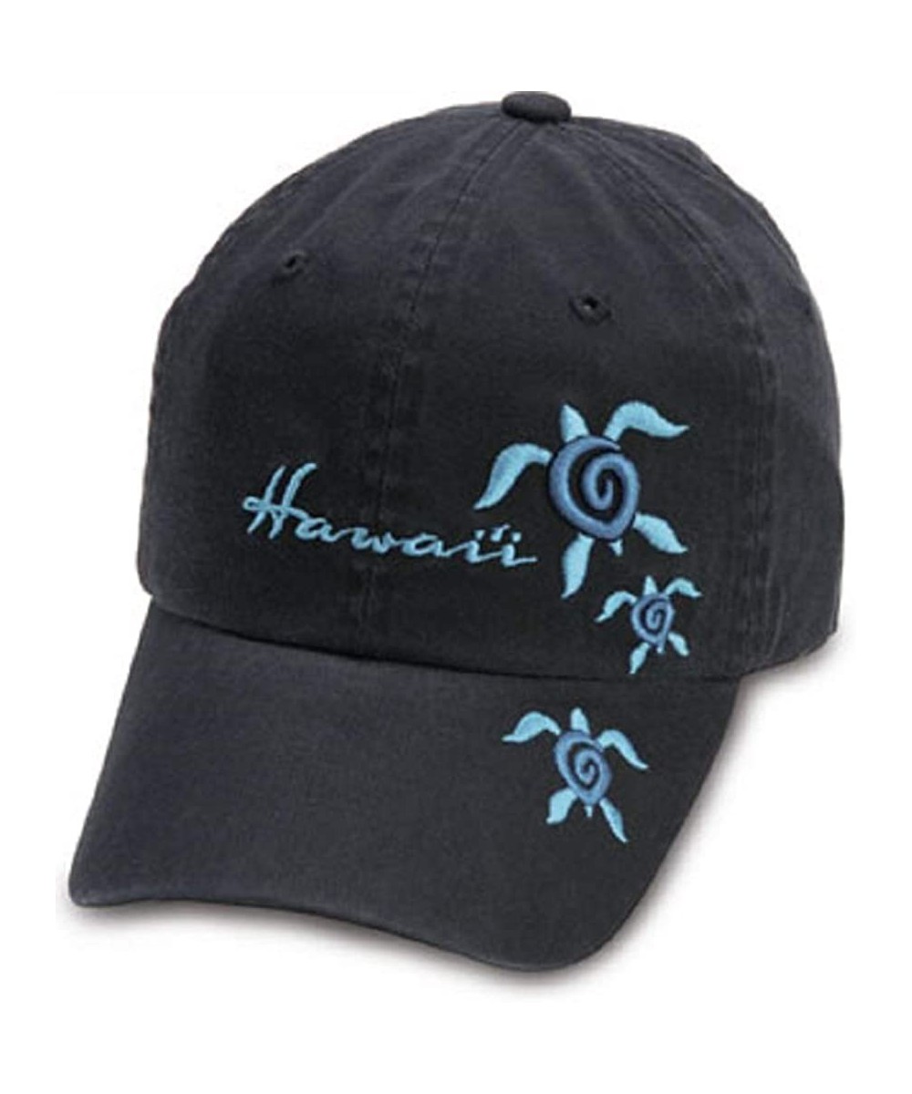 Baseball Caps Hawaiian Honu Sea Turtle Embroidered Baseball Hat Cap Hawaii Souvenir Adjustable - CQ116LTJ395 $24.15