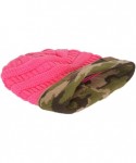 Skullies & Beanies Soft Camouflage Cuff Beanie - New Candy Pink - CI12NYZ09UK $16.63