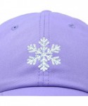 Baseball Caps ICY Snowflake Hat Womens Baseball Cap - Lavender - C718ZQ4RDGA $19.50